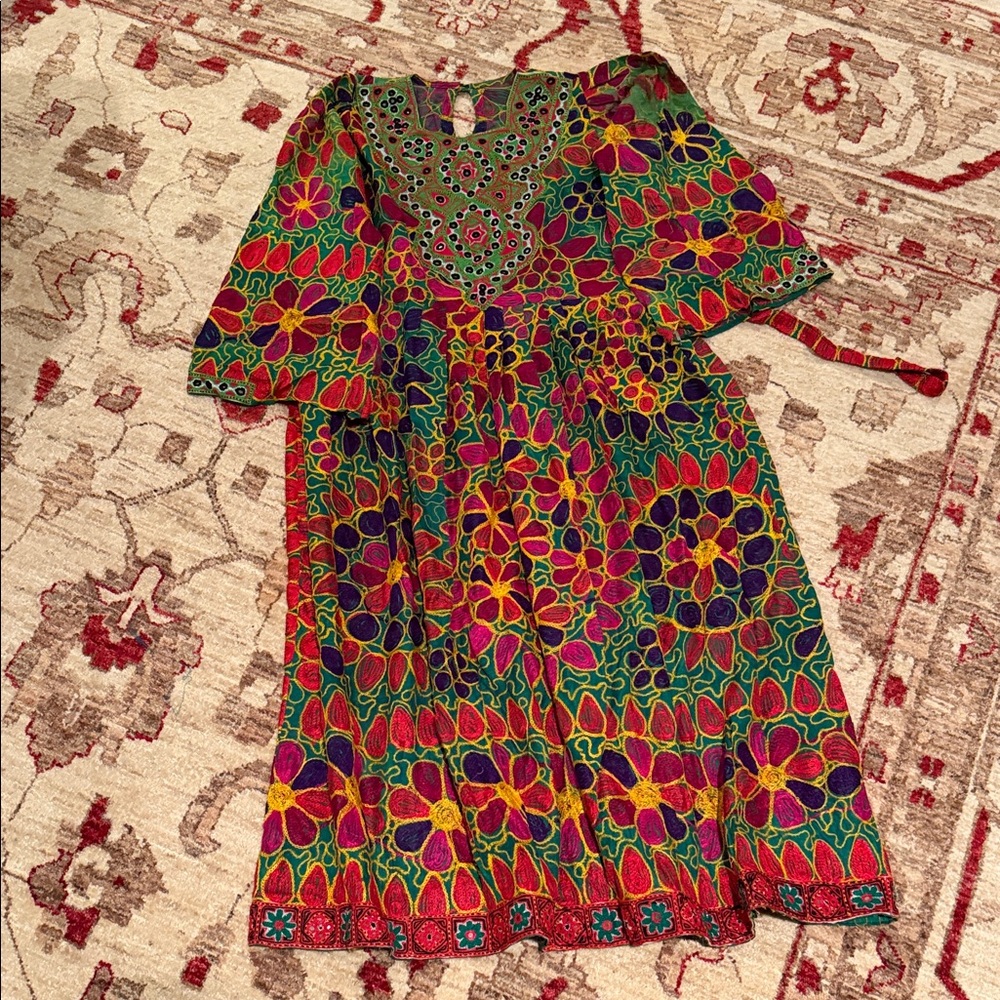Salwar Kameez Multicolor Floral Embroidered Outfit